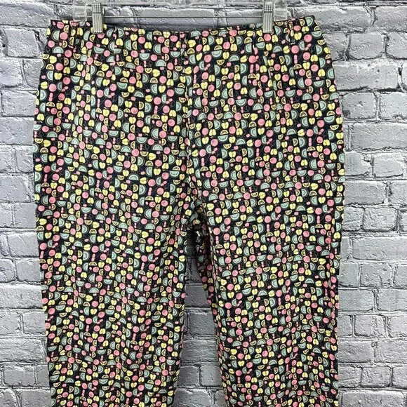 Talbots Cropped Pants With Fruit Slices Pattern Size 18 - Picture 5 of 8